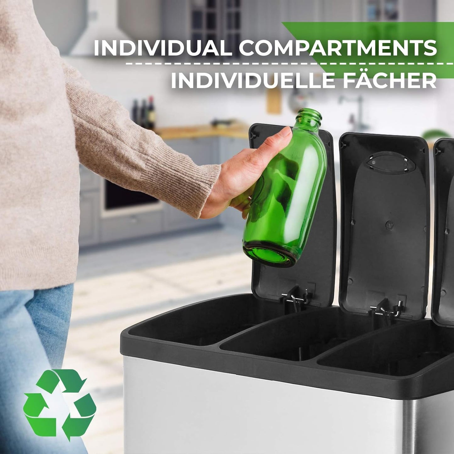 Mülltrennsystem MLMR (3x15L), 45 Liter (3 x 15L)