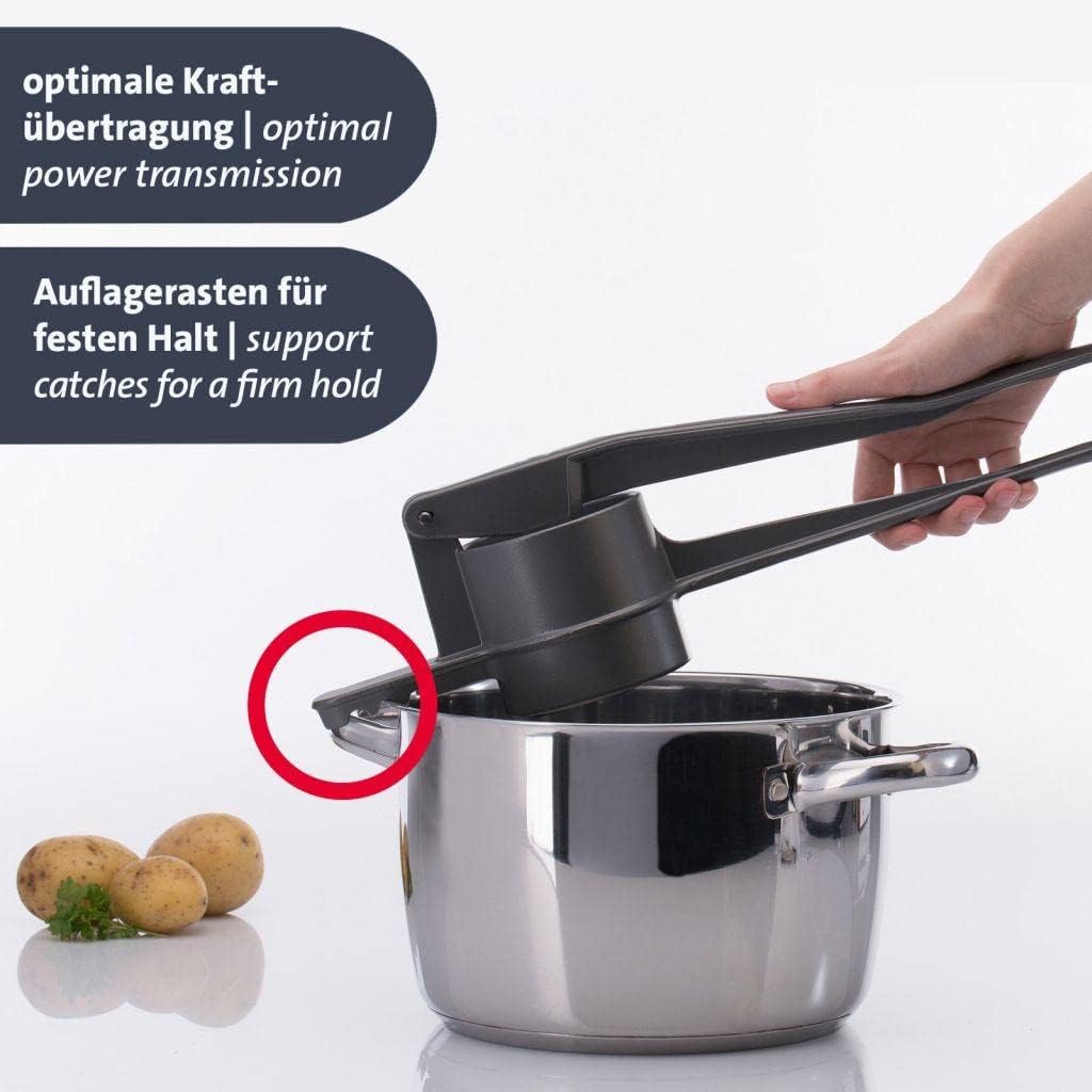 Spätzle- und Kartoffelpresse, Anthrazit/Rundloch