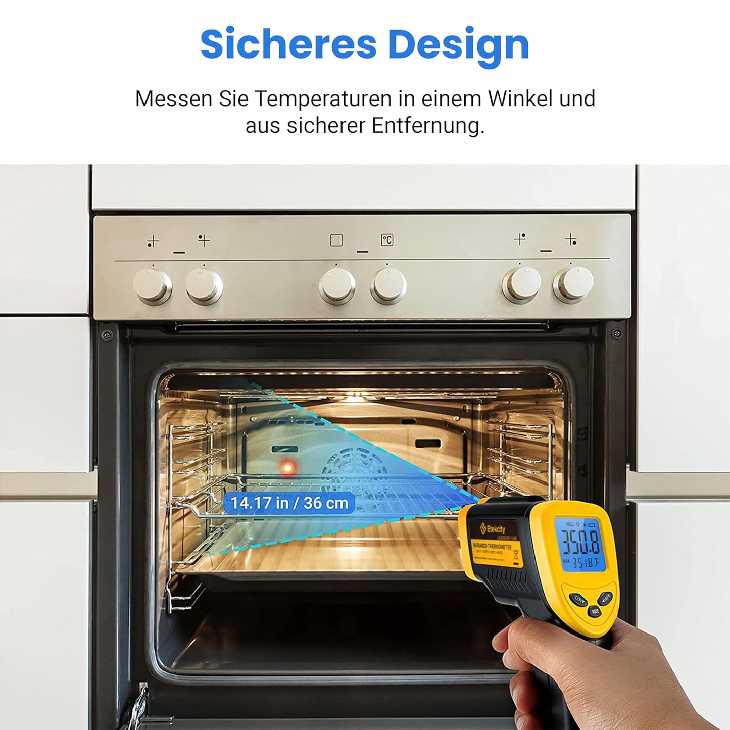 Infrarotthermometer mit LCD-Display