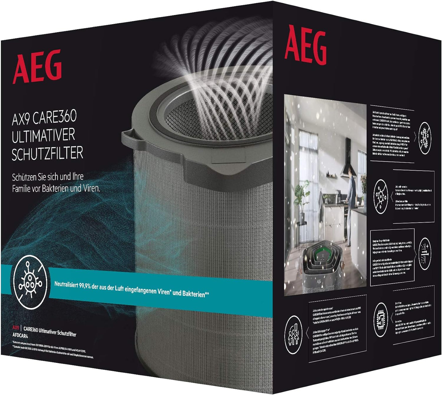 AFDCAR4 Filter CARE360, Schutzfilter gegen Bakterien