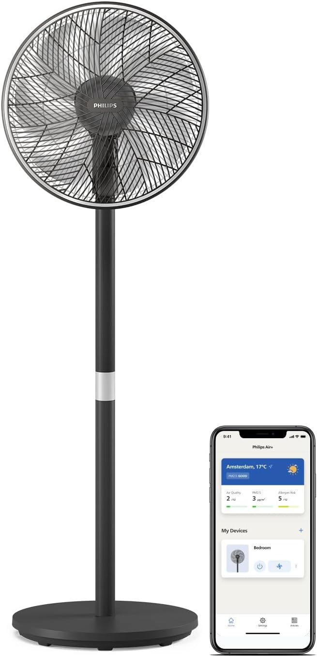 Smart Standventilator, Standventilator schwarz + connectivity