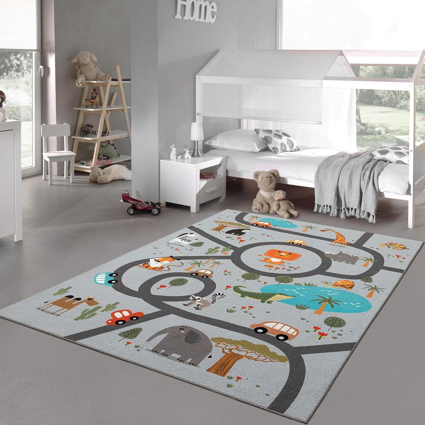 Spielteppich Safari, 120 x 160 cm (Rechteckig) Safari Grau