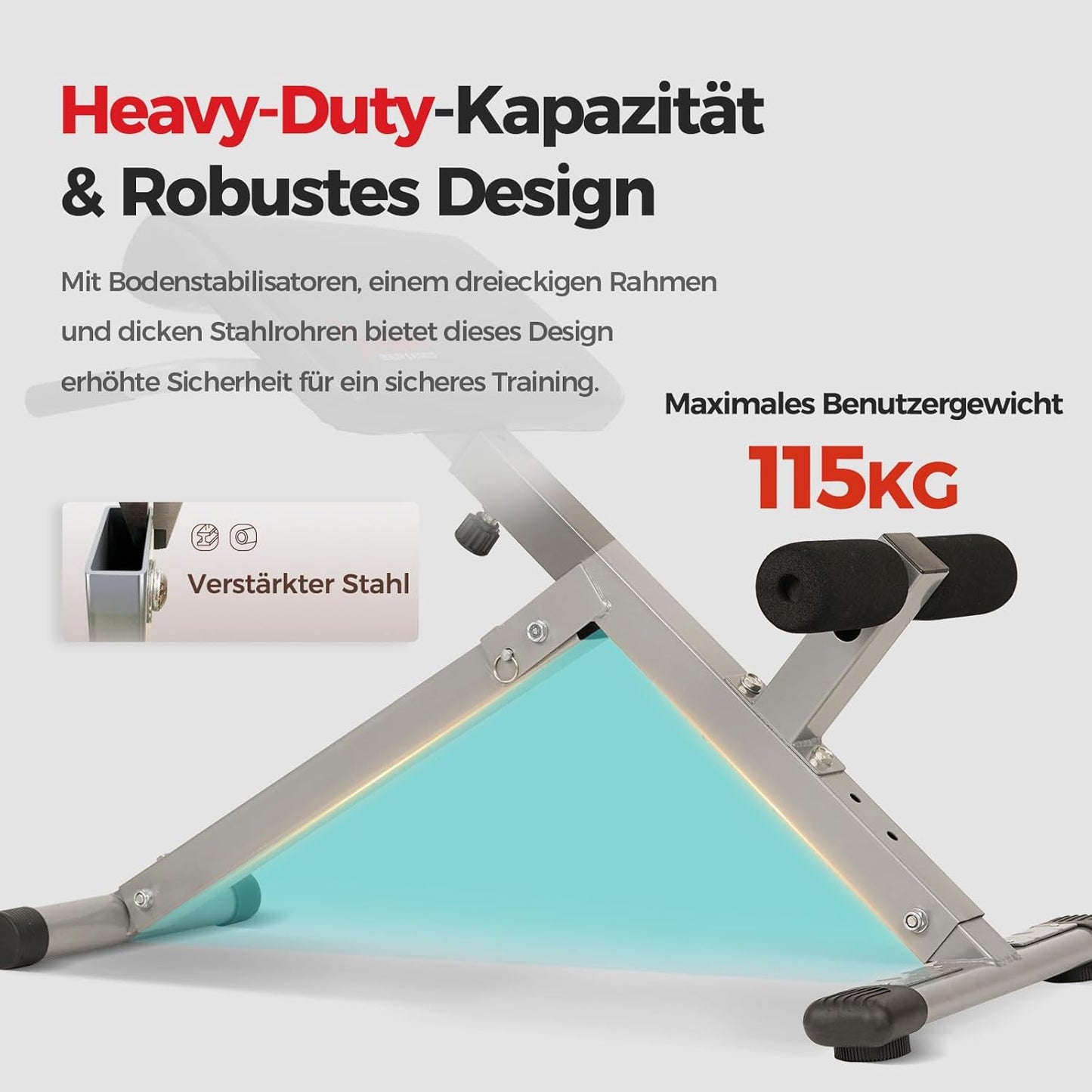 Klappbare Hyperextension-Roman Chair & Sit-Up-Bank, Roman Chair