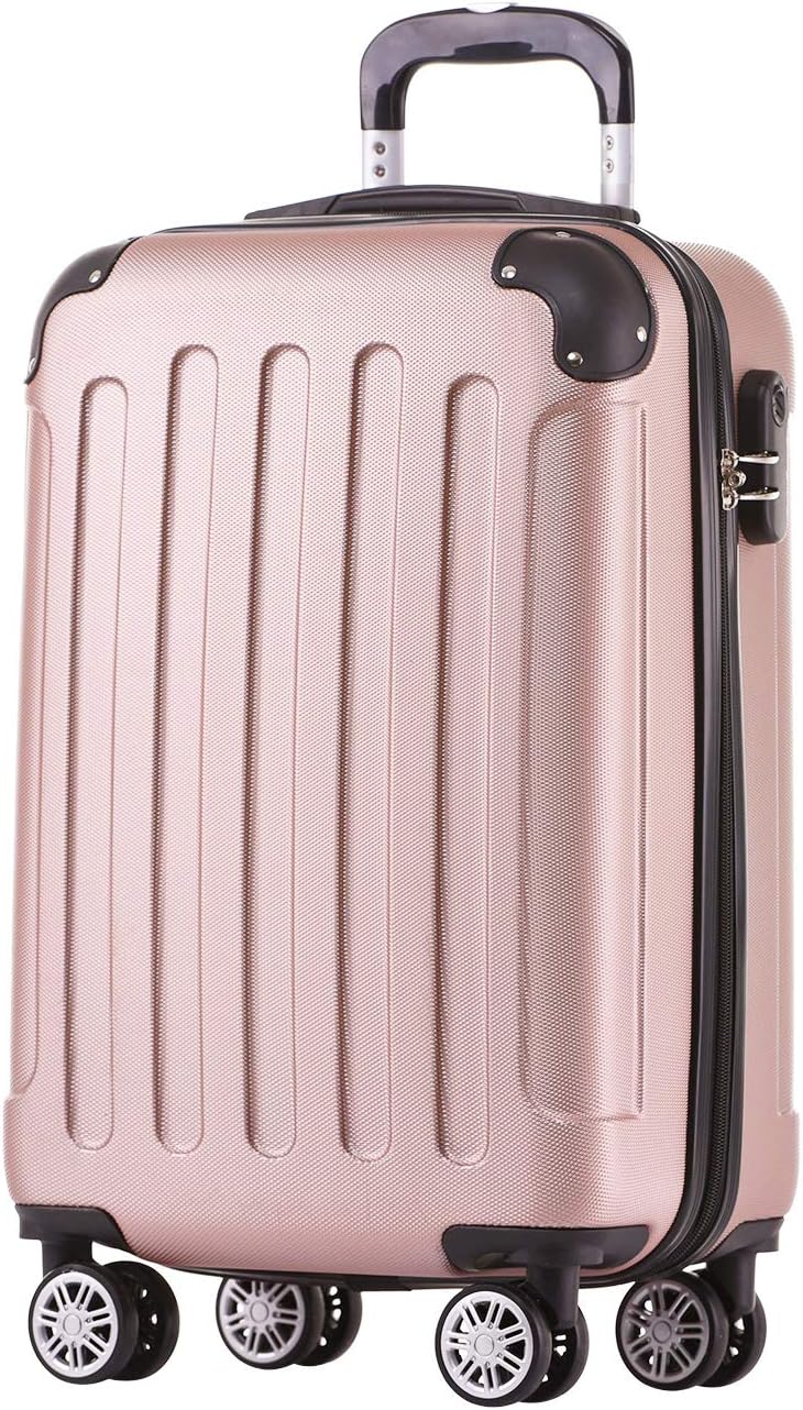 Hartschalen-Trolley, Rosa Gold M