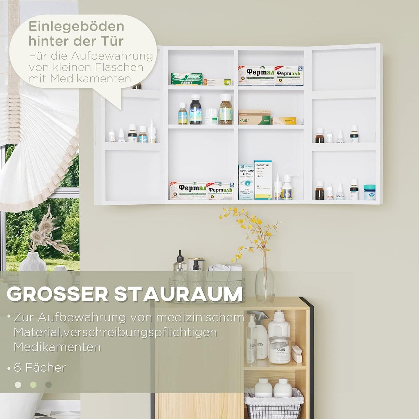 Abschliessbarer Medizinschrank