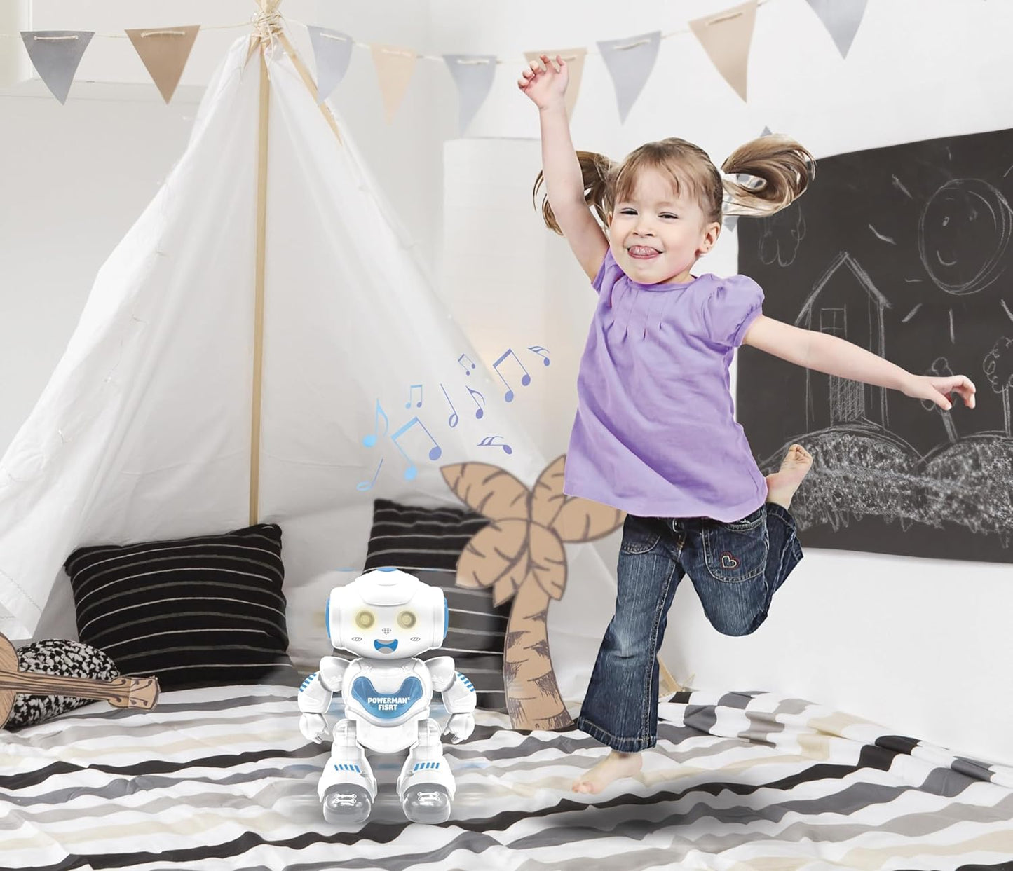 Interaktiver Lernroboter für Kinder, Powerman First _A