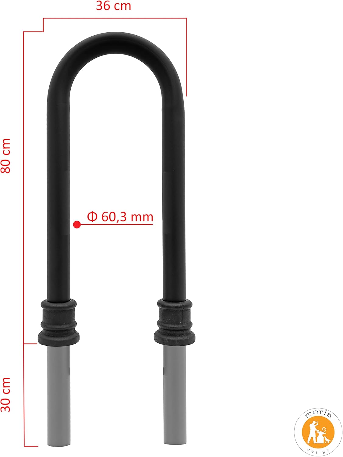Fahrradhalter zum Einbetonieren, 110 X 360 X 1100 Mm Zum Einbetonieren