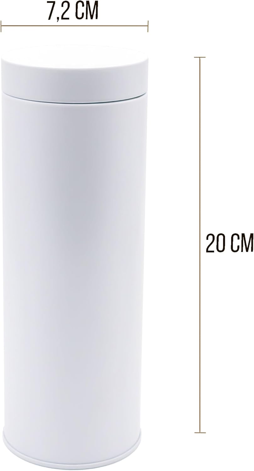 Aromadichte Kaffeepaddosen, 2 Stück für je 20 Pads, Weiss