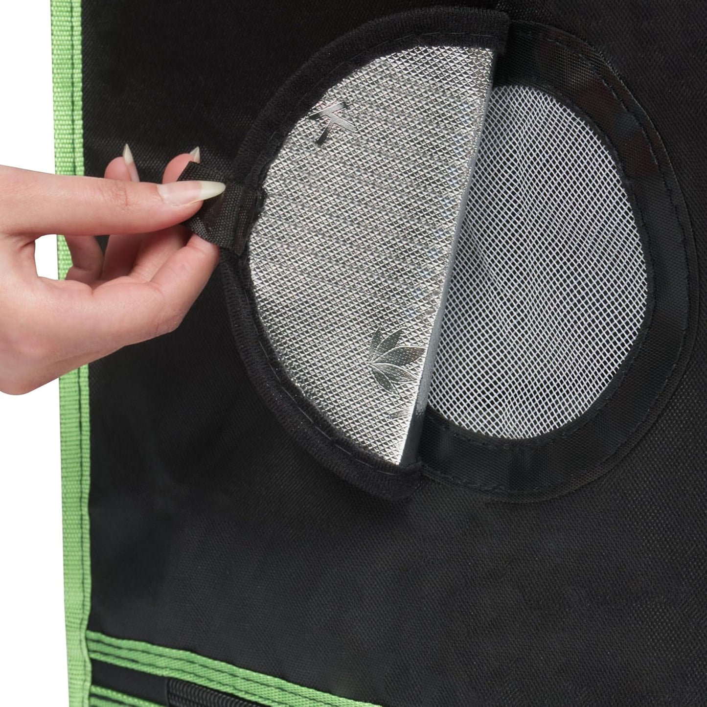 Indoor Growzelt mit 2-Wege-Zipper, 140x140x200cm