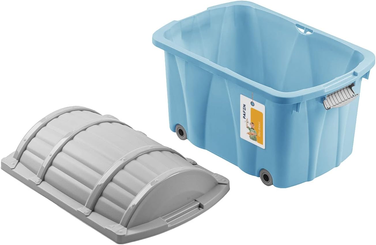 Spielzeugkiste mit Rollen, Blau Piratbox 49l