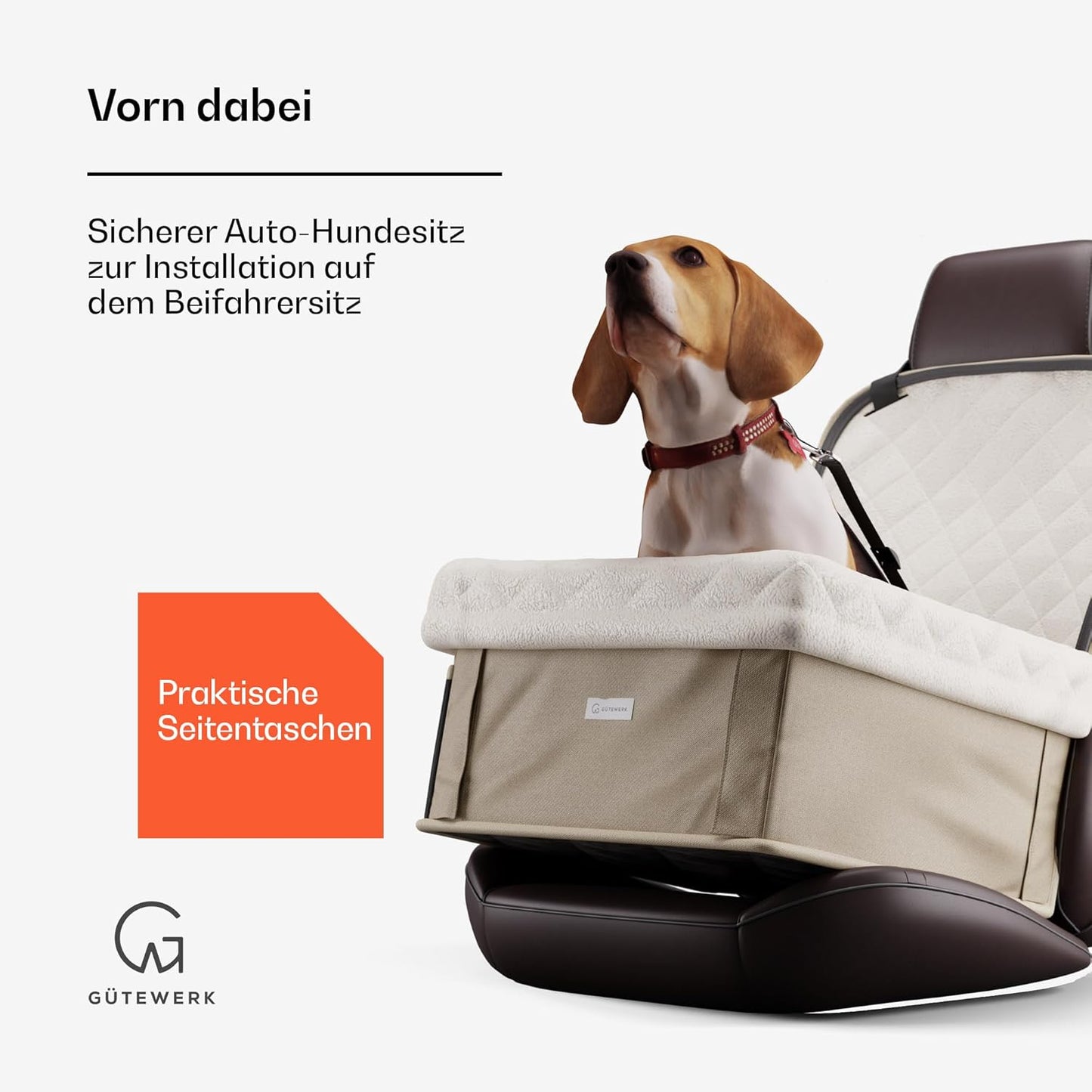 Faltbarer Autositz für Hunde