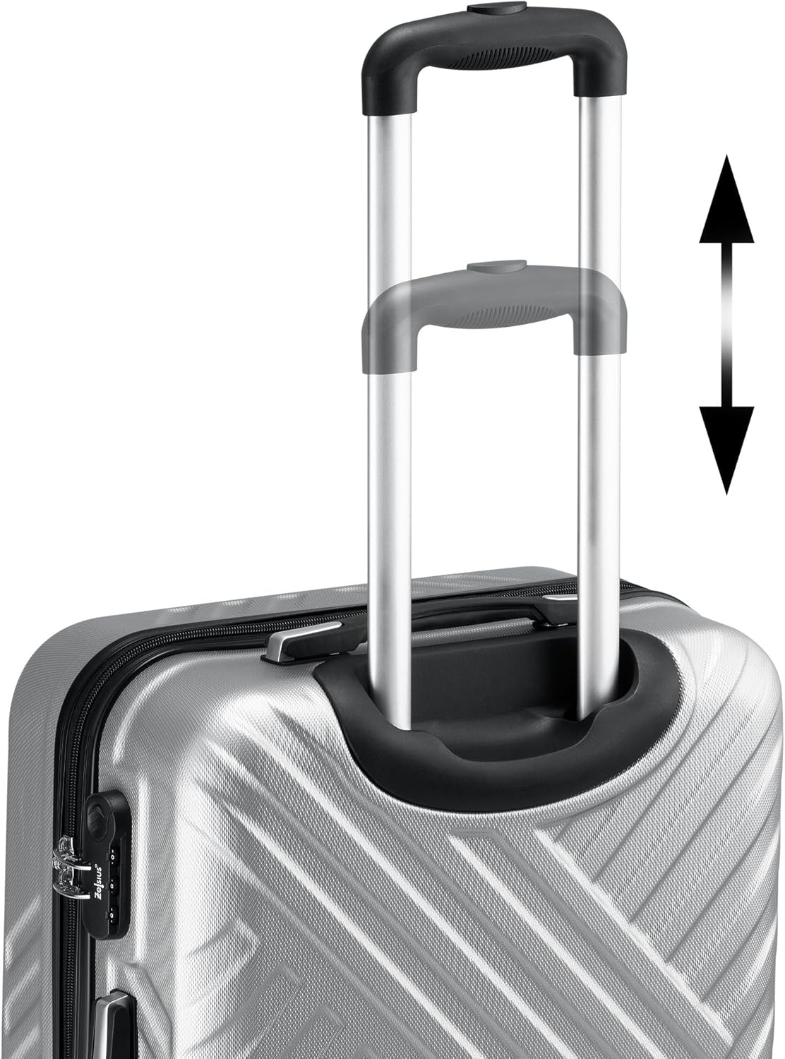 3-teiliges Hartschalenkoffer-Set, Grau