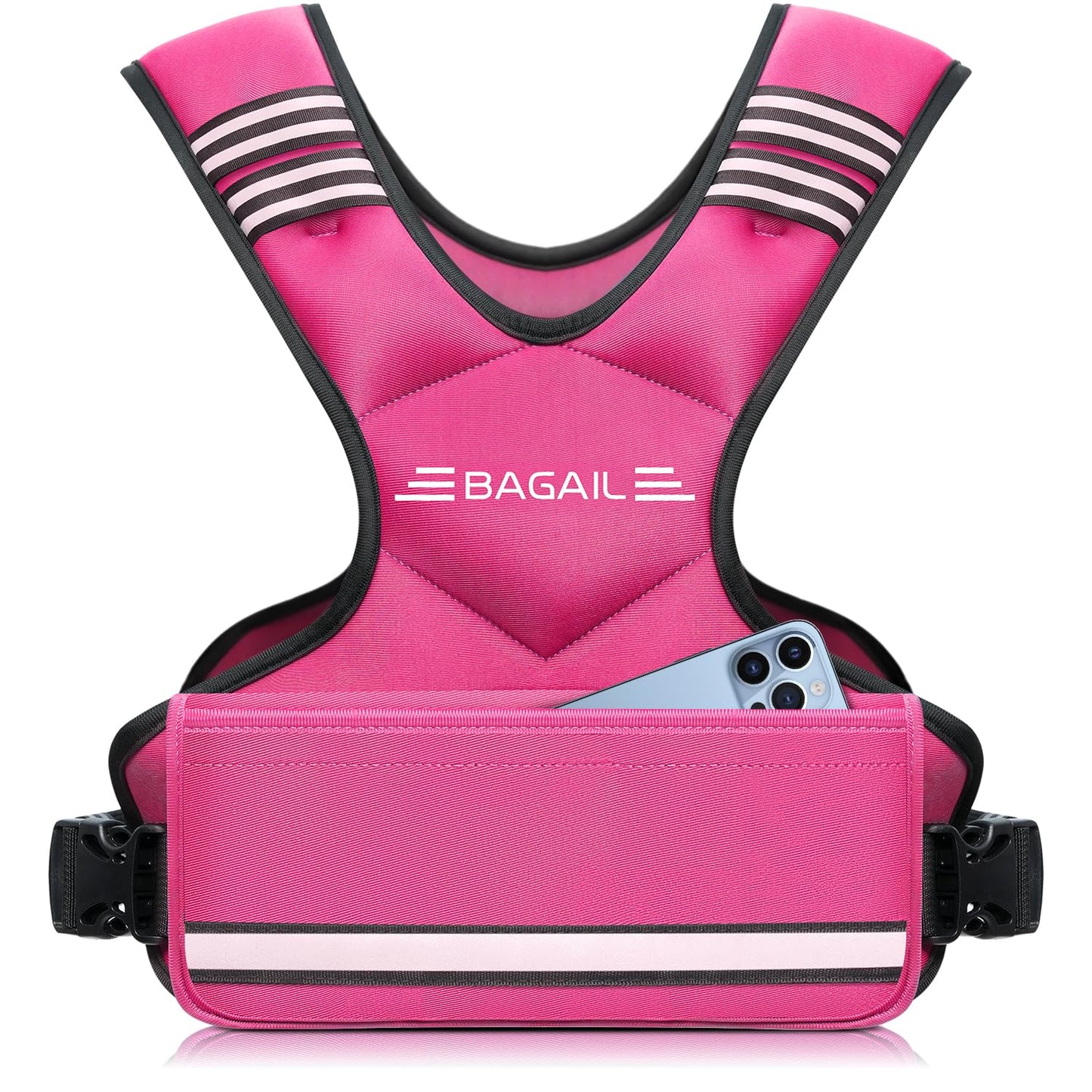 Einstellbare Gewichtsweste für Krafttraining, Rosa 5.5-8.2kg / 12-18lb
