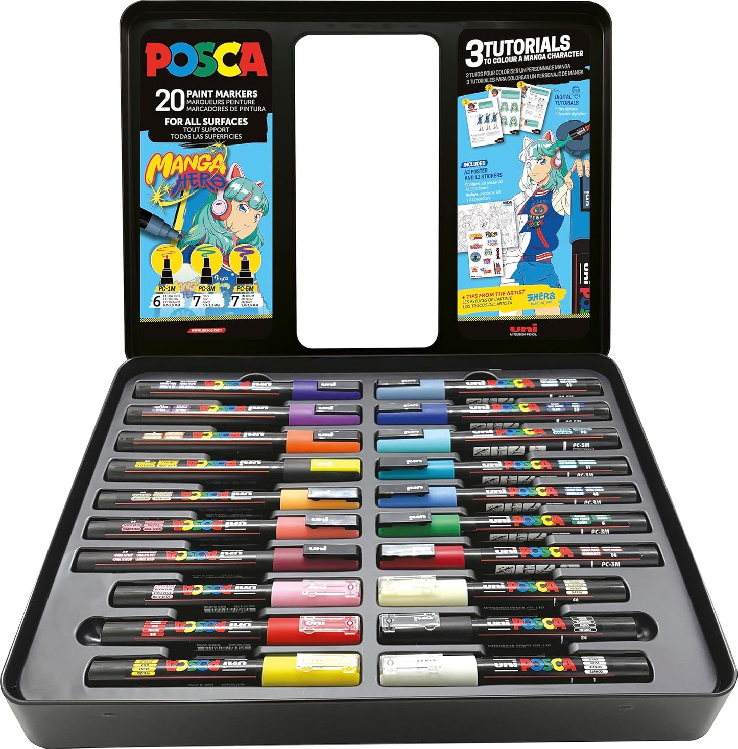 Marker Set Manga Hero, 20er Set Manga Hero