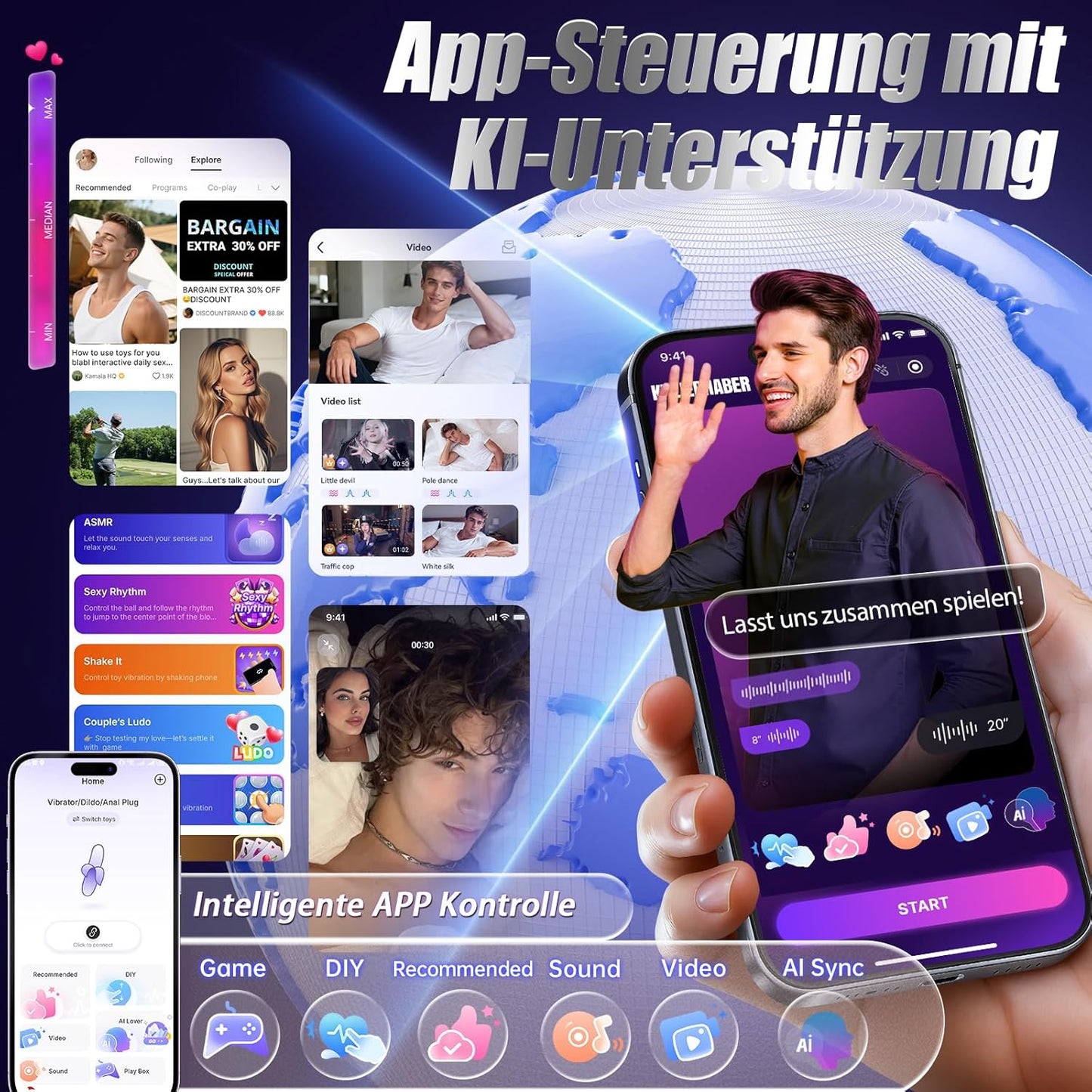Analvibrator Plug mit 9 Vibrationen für Einsteiger