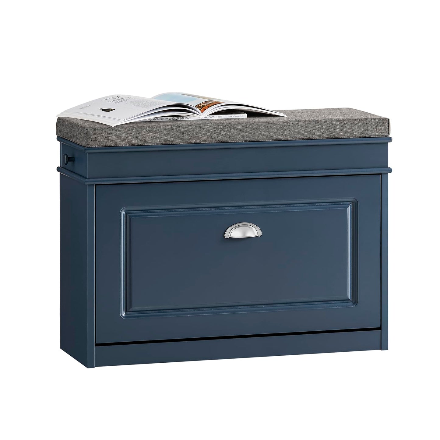 Schuhschrank SR82-L-B mit Klappe, Blau