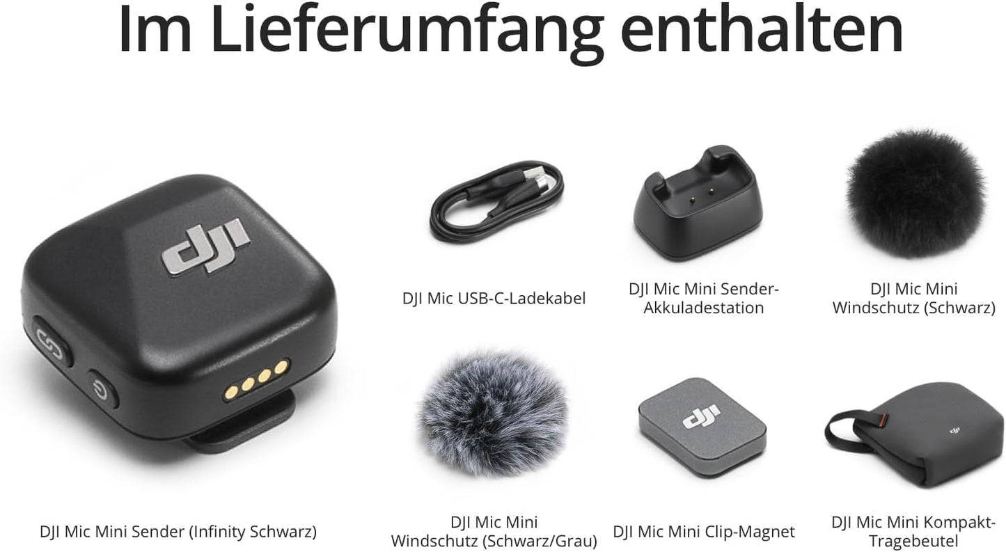 Mic Mini Transmitter, Mic Mini Sender (Infinity Schwarz)