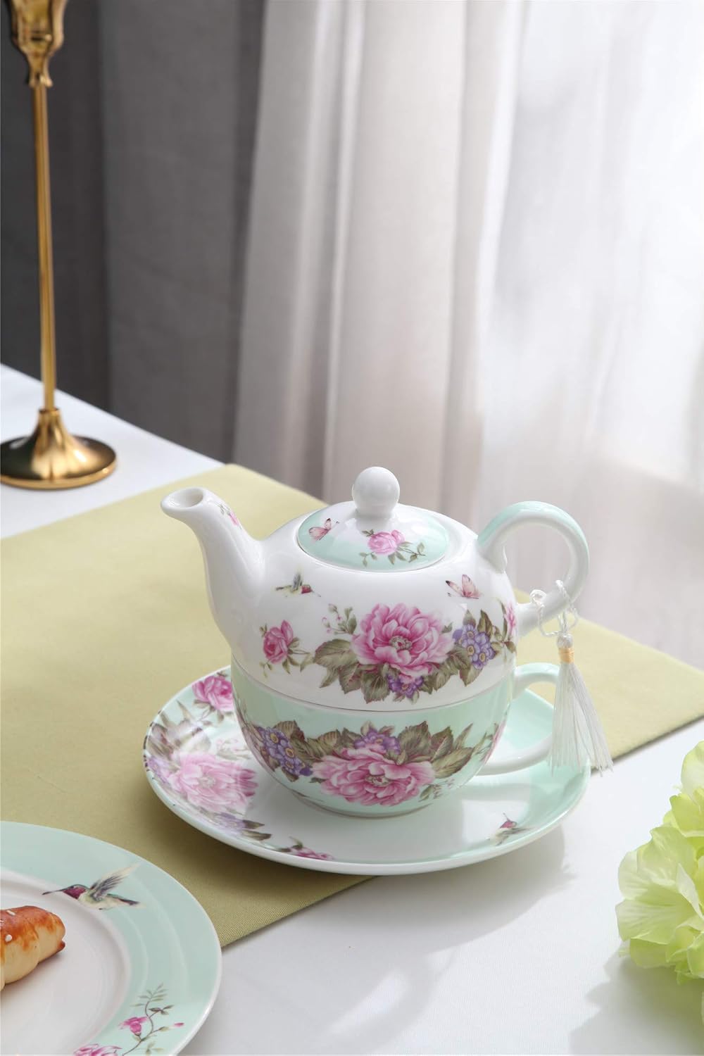 Tea for One Set, Blaugrün