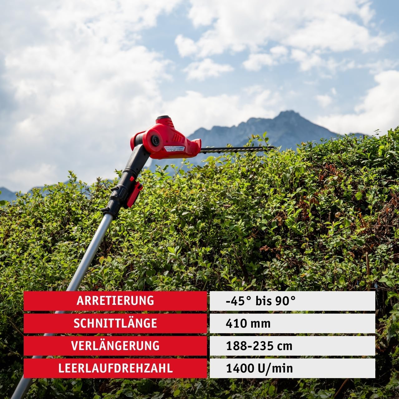Akku-Teleskop-Heckenschere, 12V Teleskop Heckenschere