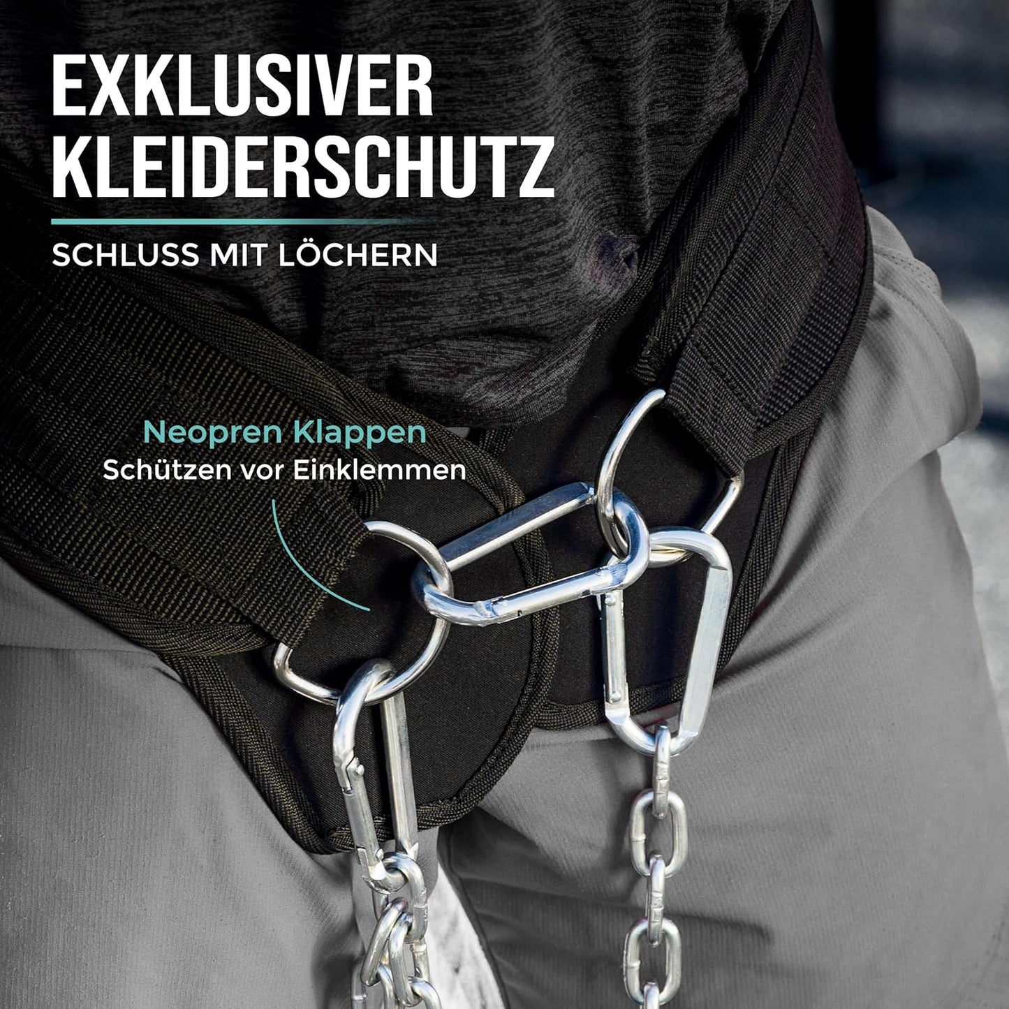 Dip Gürtel mit Kette und Karabiner