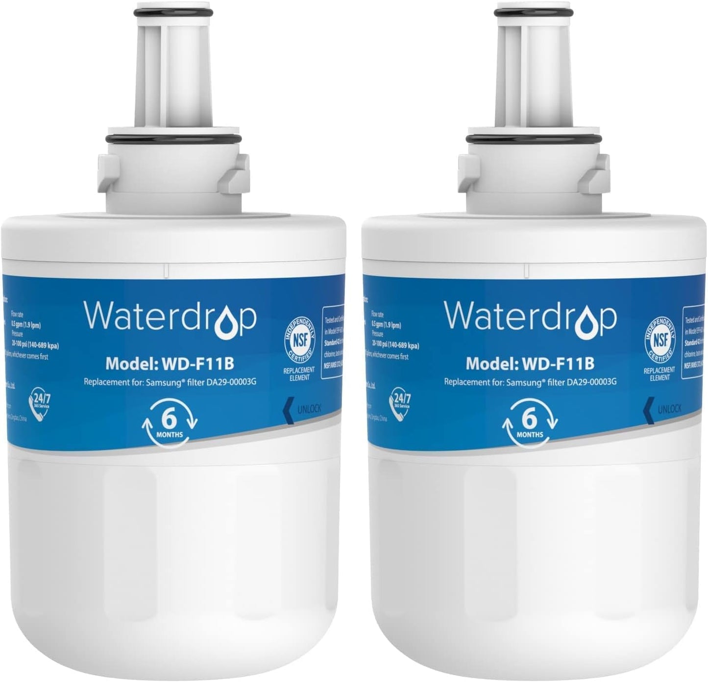 Kühlschrank Wasserfilter Ersatz, 2 Stück (1er Pack)