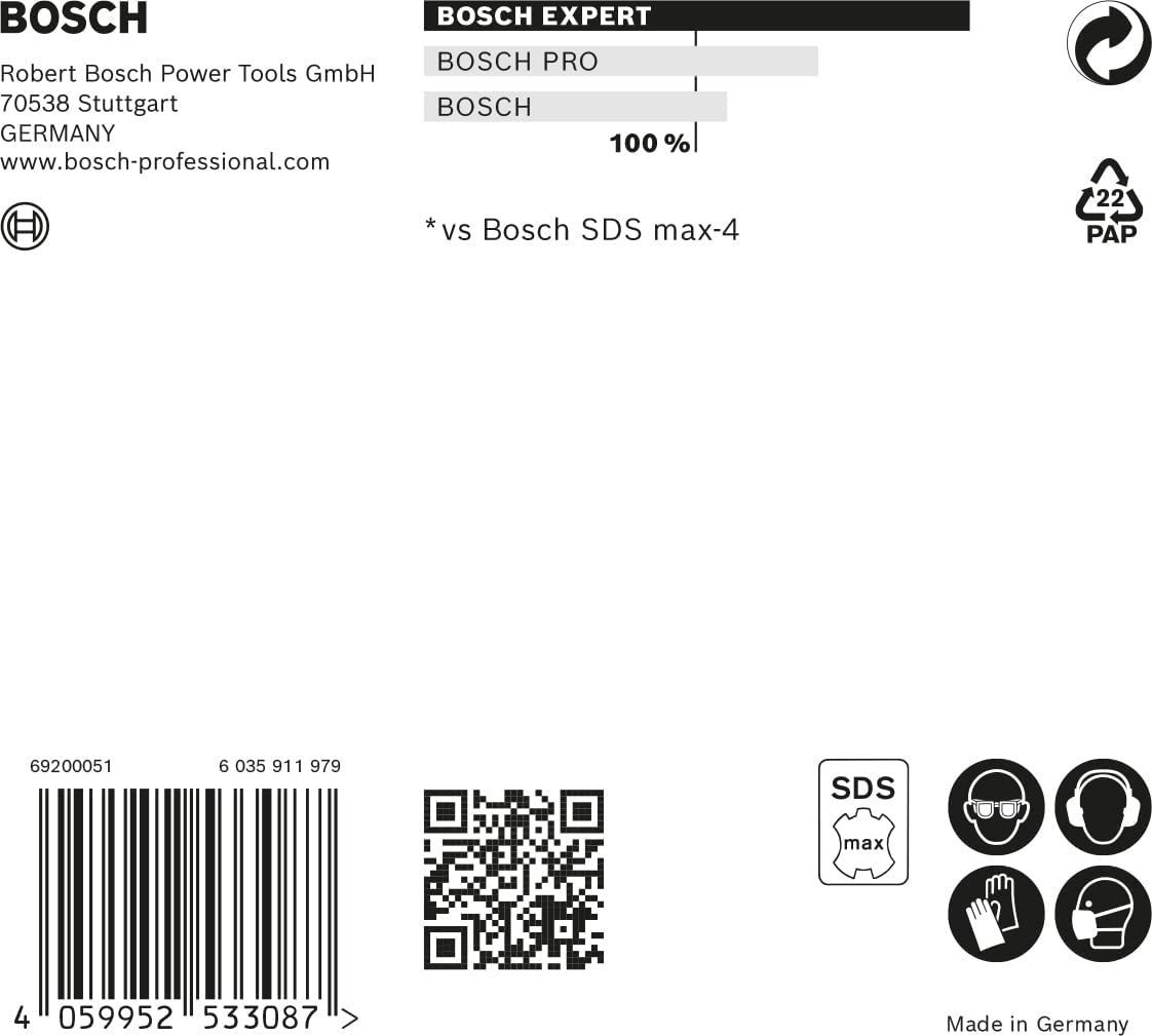 Expert Hammerbohrer SDS-max-8X, Ø 22mm