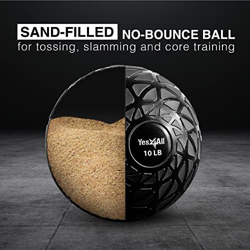 Medizinball, 4.5kg Dynamisches Schwarz