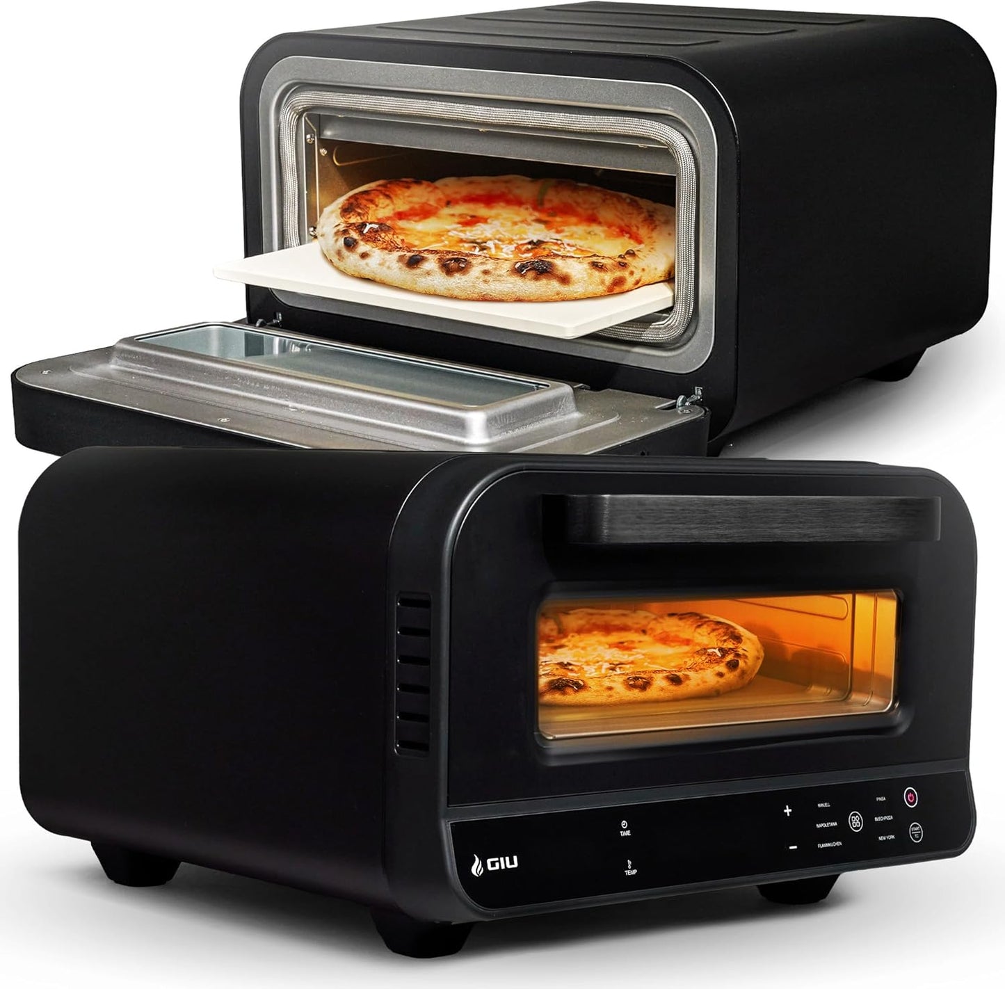 Elektrischer Pizzaofen für neapolitanische Pizza, Nero