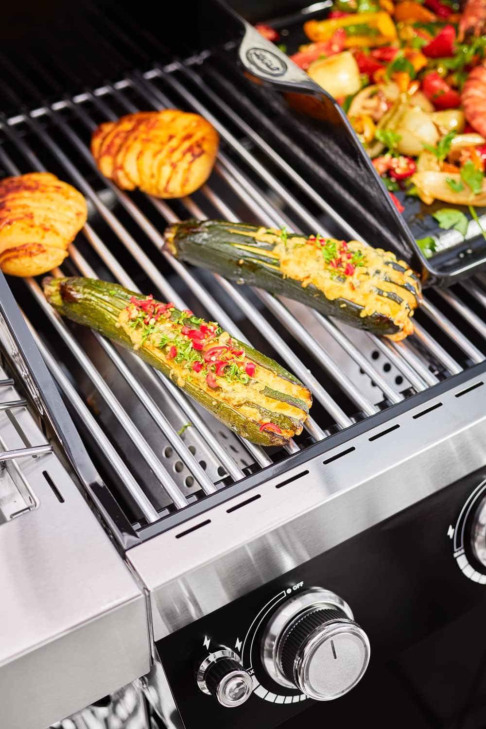 Edelstahl Grillrost VIDERO 18x45cmG3,G6, VIDERO G3/G6 Single