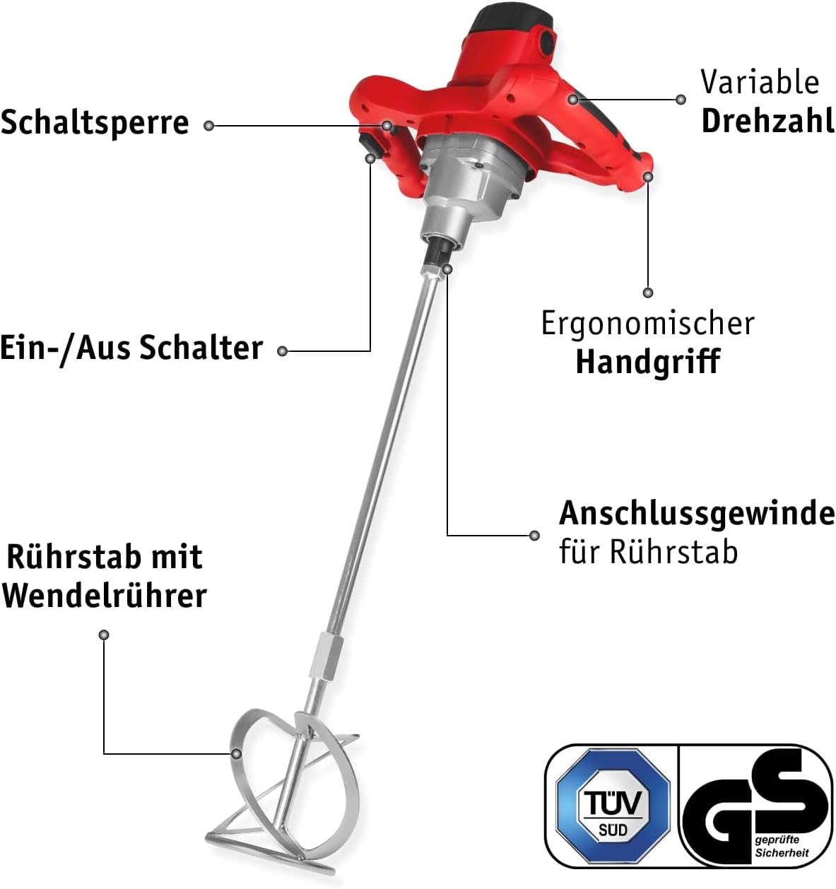 Farb- und Mörtelrührer