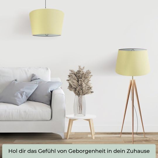 Lampenschirm, Creme XL = ØU: 30cm | ØO: 23cm | H: 18cm