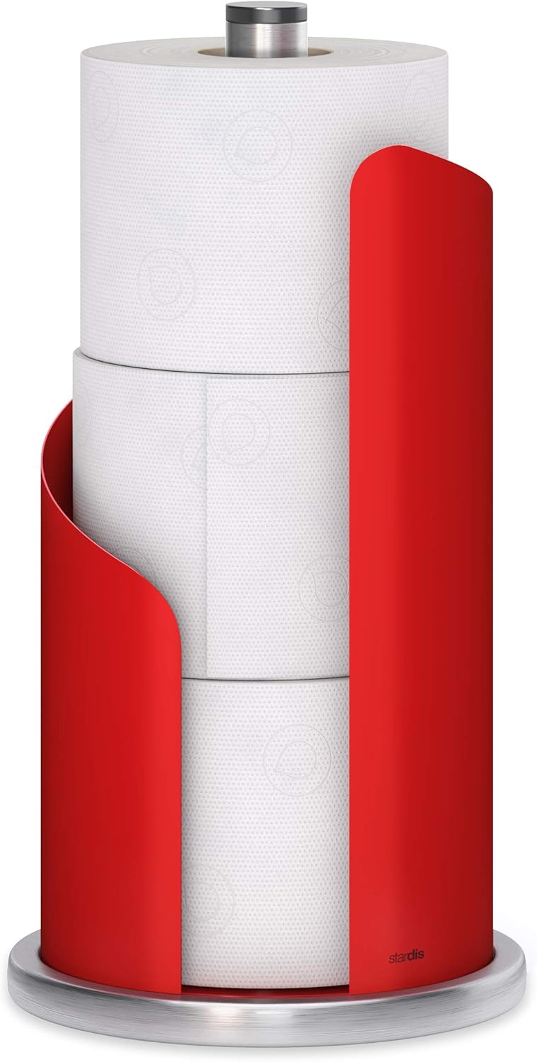 Halter für Küchenrolle, Rot