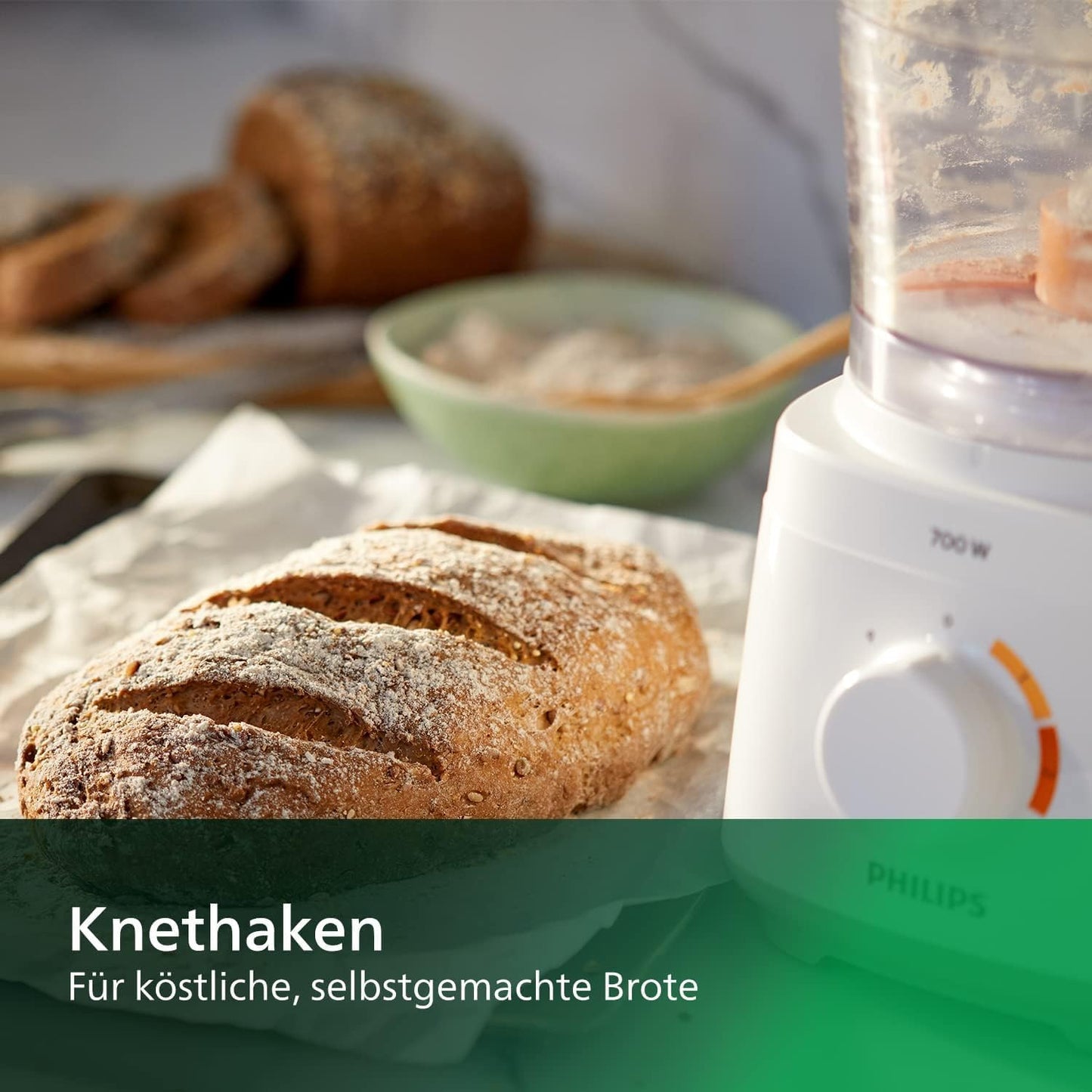 Küchenmaschine Daily Collection HR7310/00, 700 Watt, 16 Funktionen