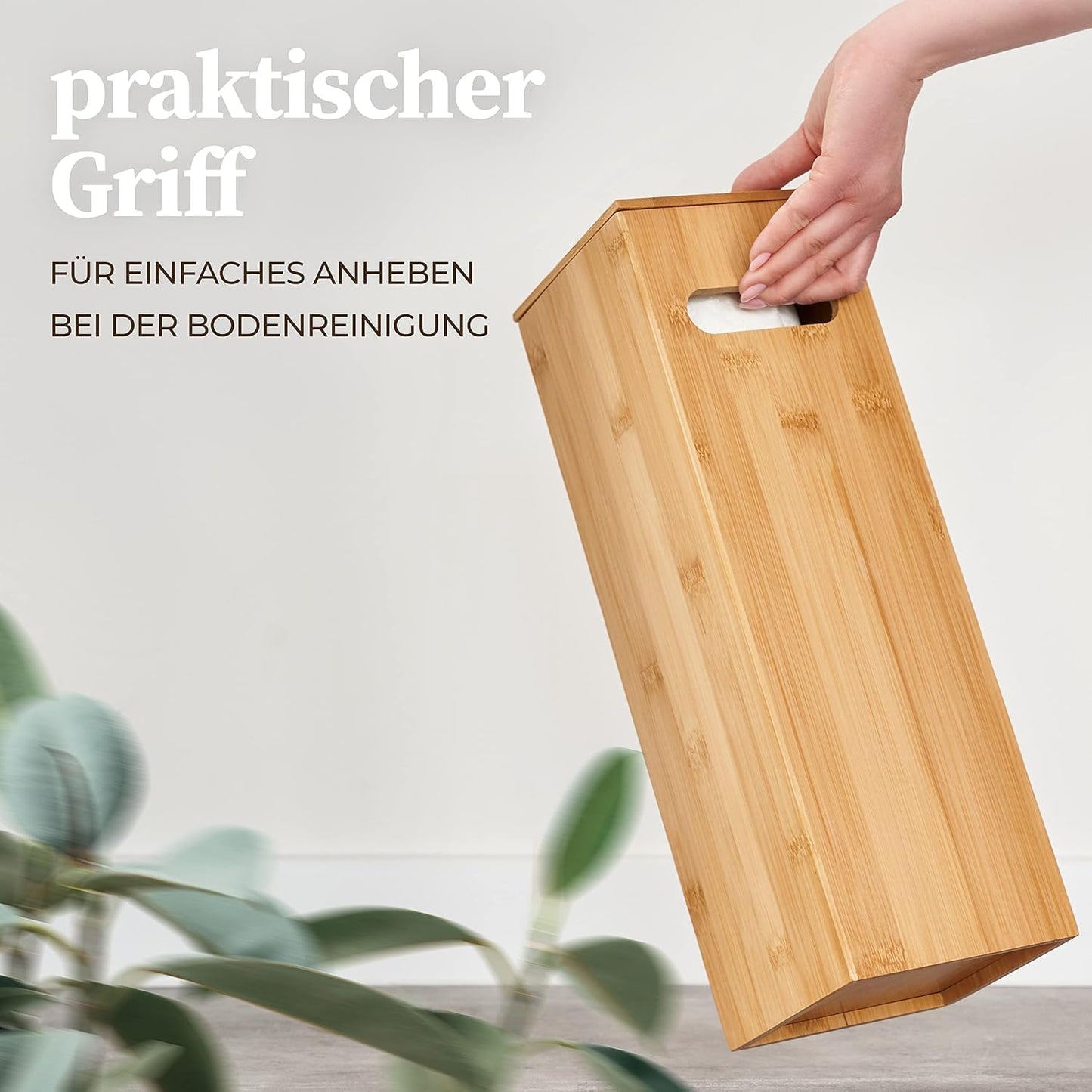 Toilettenpapierhalter Maria, Bambus Klorollenhalter