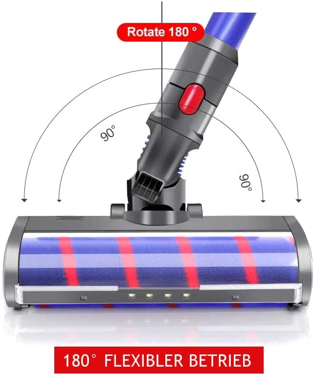 LED-Bodendüse mit Softwalze für Dyson
