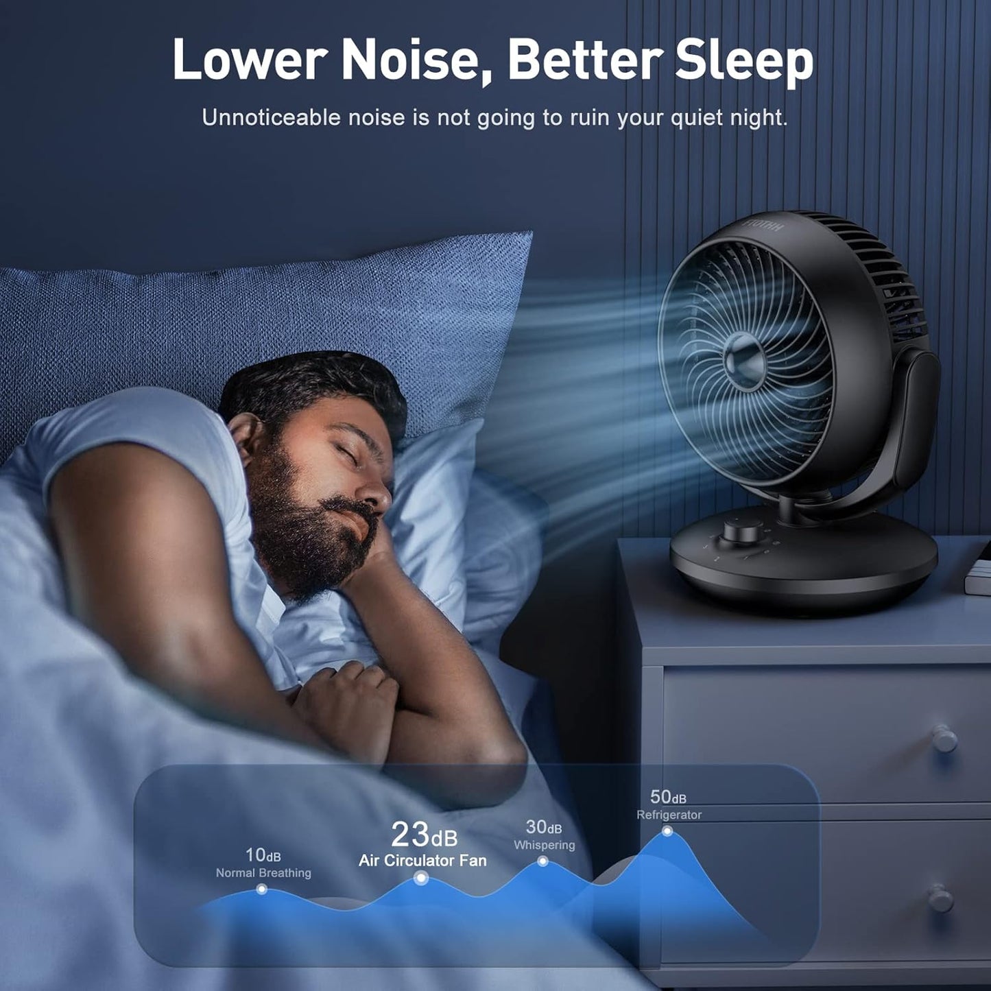 Tischventilator mit 3 Geschwindigkeiten