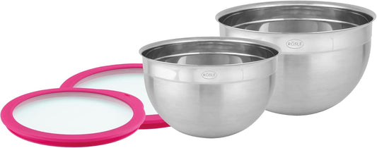 2-teiliges Schüssel-Set mit Frischhaltedeckel, Schüssel-Set 2-tlg. Pink Edition