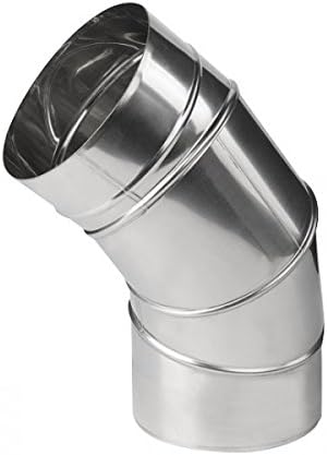 Ofenrohr Bogen verstellbar 0-90° (120mm), 120mm Bogen 0-90° Verstellbar