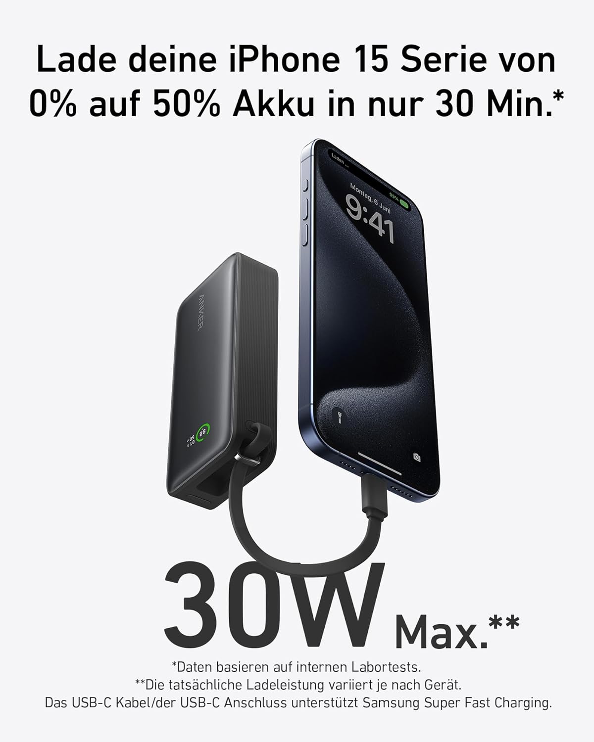 Nano Powerbank, Schwarz