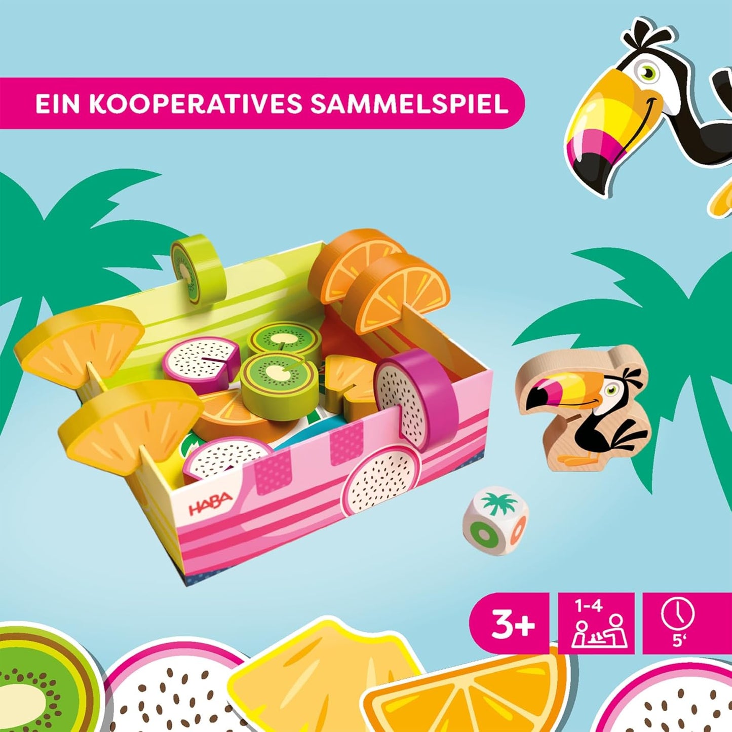 Obstgarten Tropical Holzspielzeug, Mehrfarbig