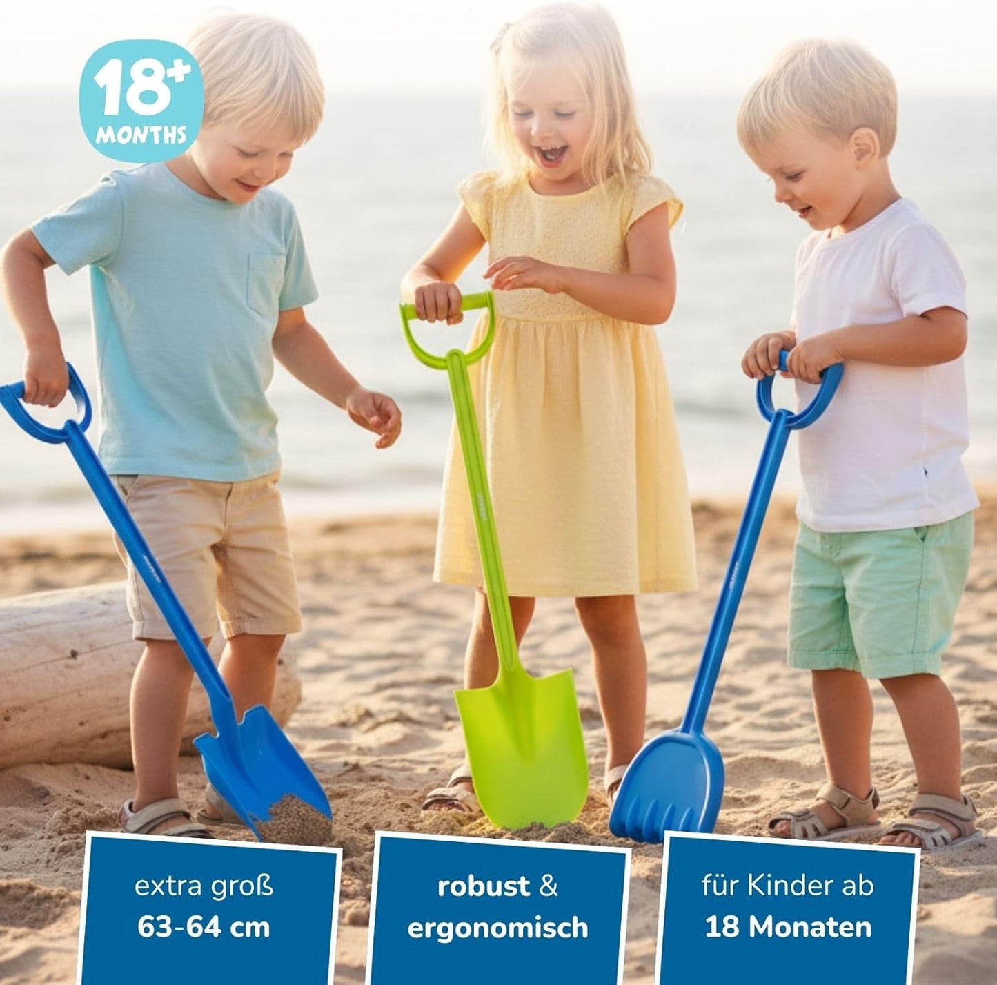 XXL Sandspielzeug-Set für Kinder ab 18 Monaten, Sandspielzeug Set