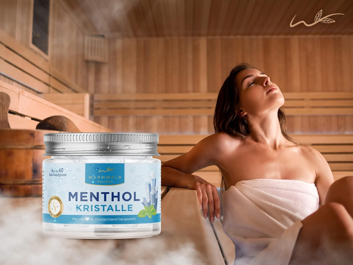 Mentholkristalle für Saunaaufgüsse