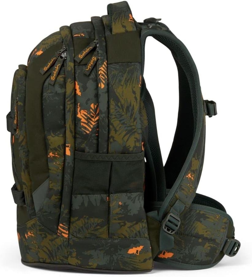 Ergonomischer Schulrucksack ab 5. Klasse, 30L, 45 x 30 x 22 cm Jurassic Jungle