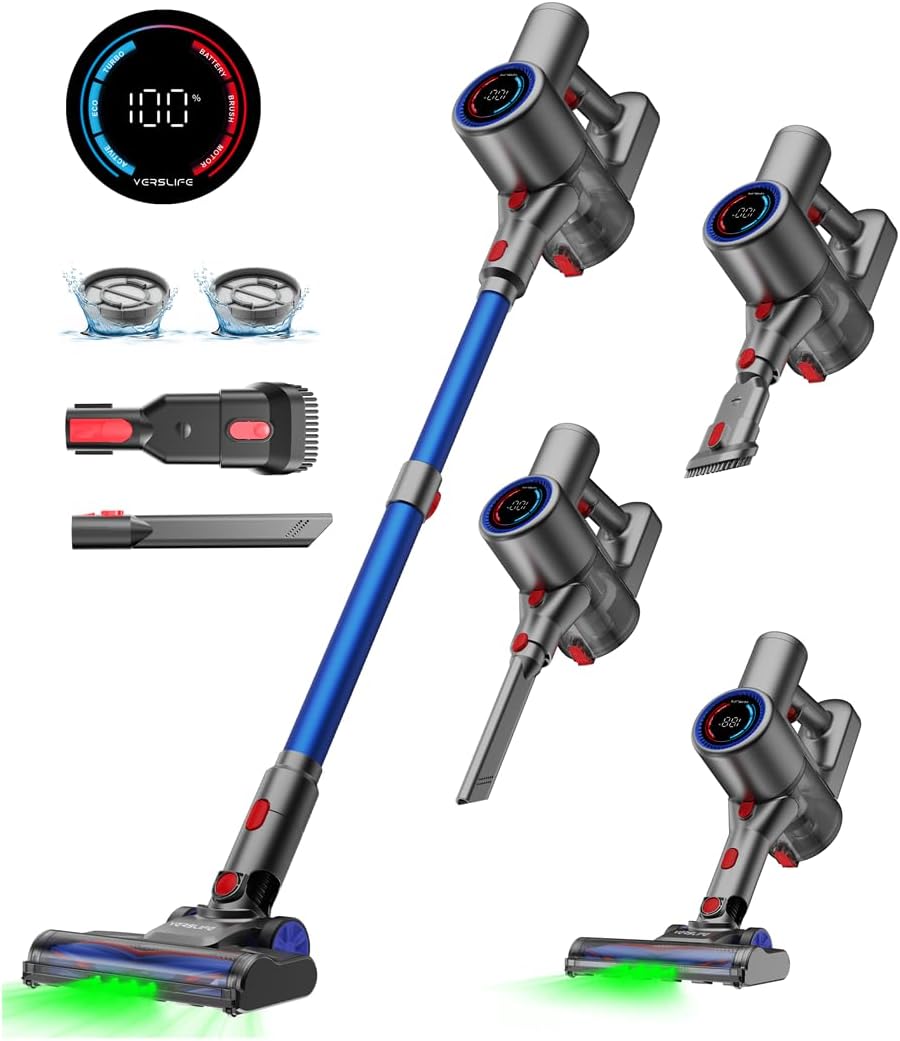 Z8 Akkustaubsauger mit LED-Display, Blau