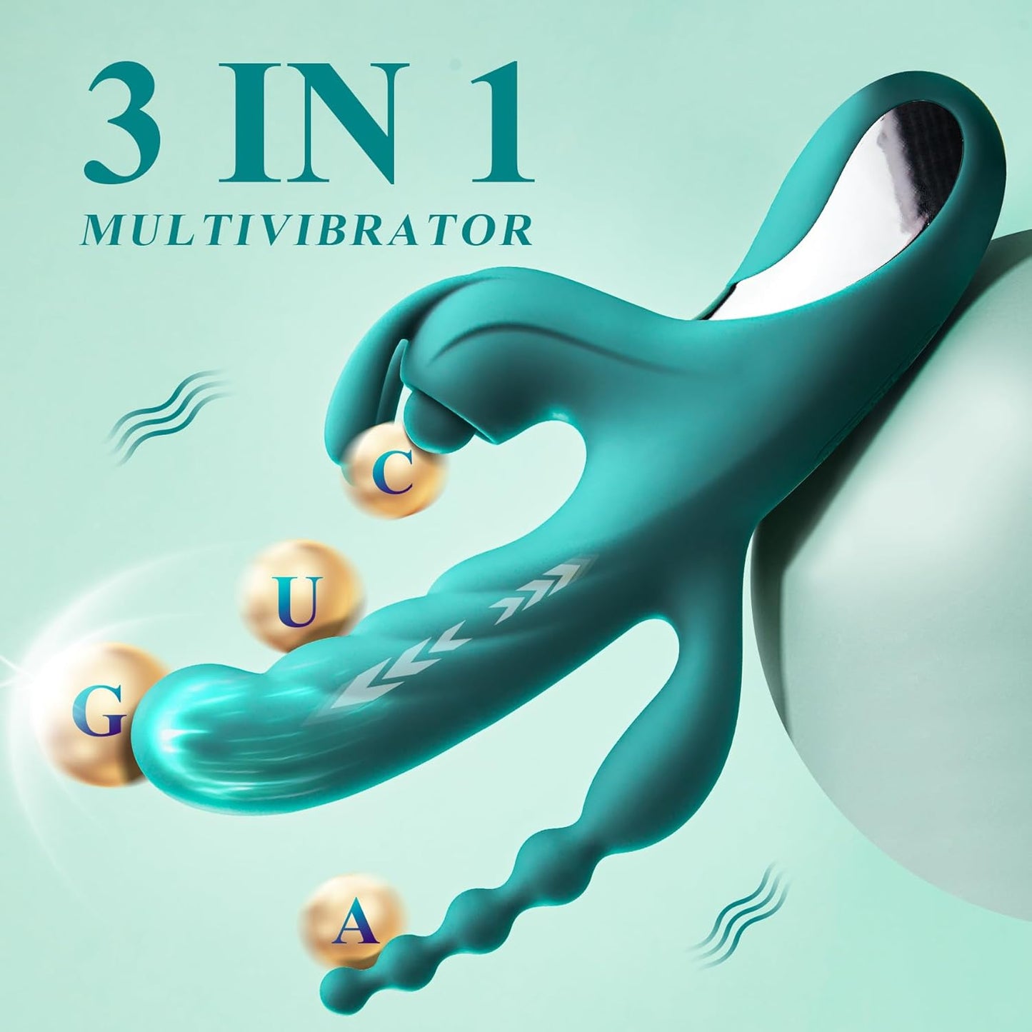 G-Punkt Rabbit Vibrator mit Thrust-Funktion, XXL