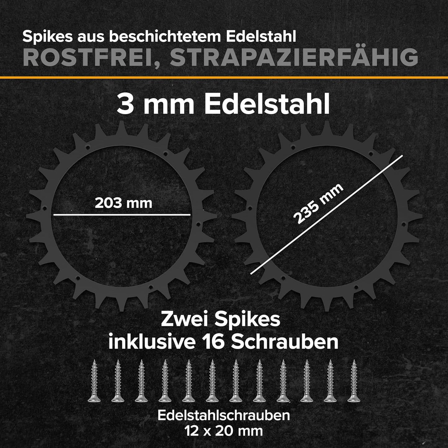 Mähroboter-Spikes für Worx Modelle