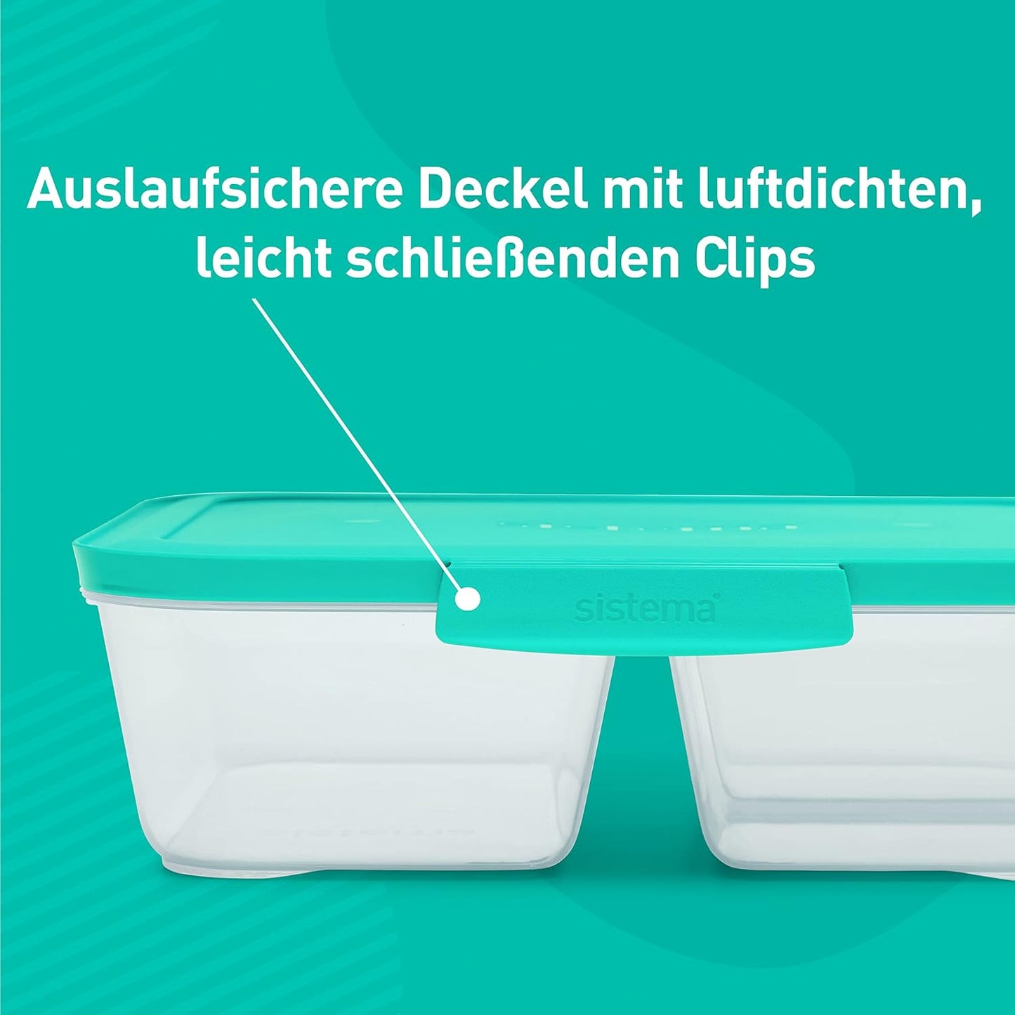 Nest It Frischhaltedosen-Set mit 3-Fach-Unterteilung, 5 x 1.9 L