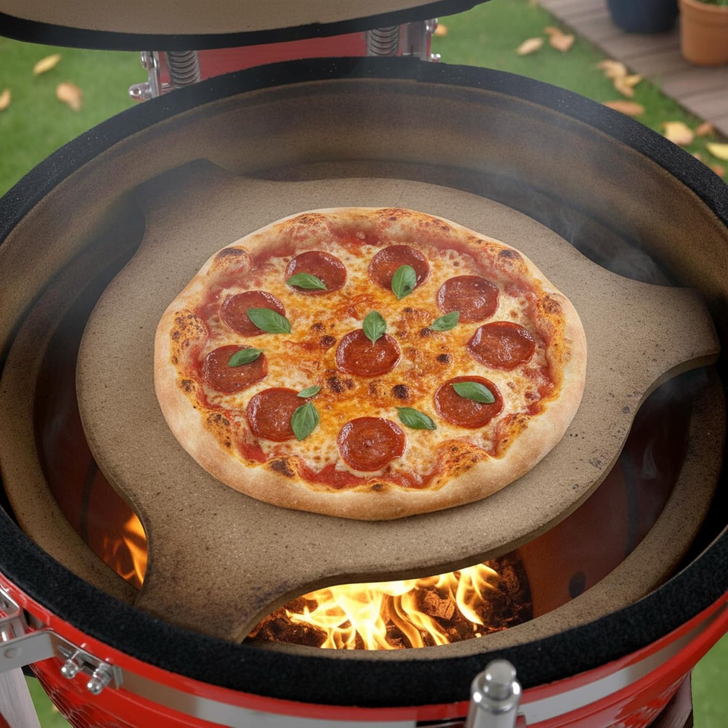 Pizzastein für Kamado-Grill
