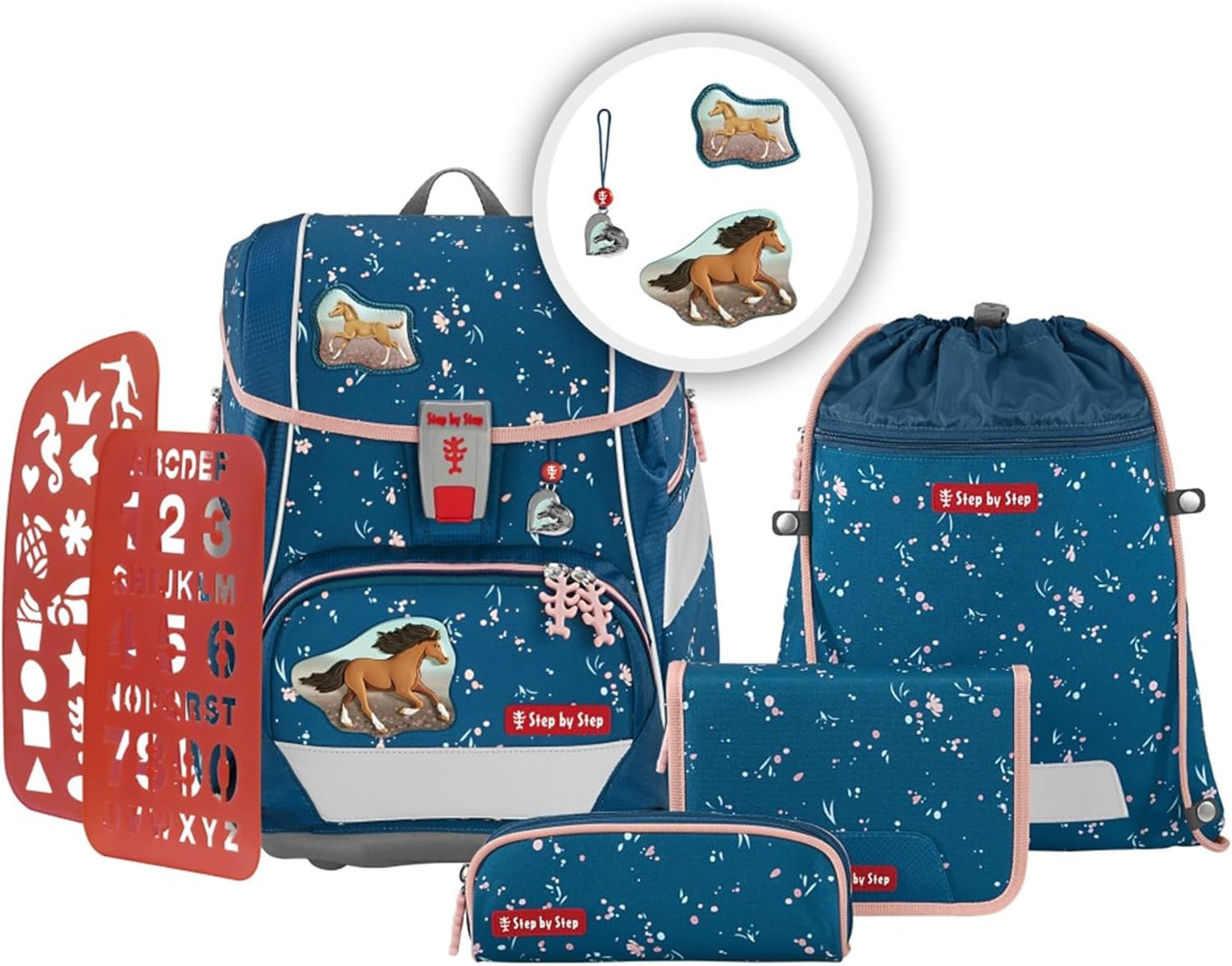 Schulranzen-Set 2IN1 Plus Wild Horse Ronja, 6-teilig, Wild Horse Ronja