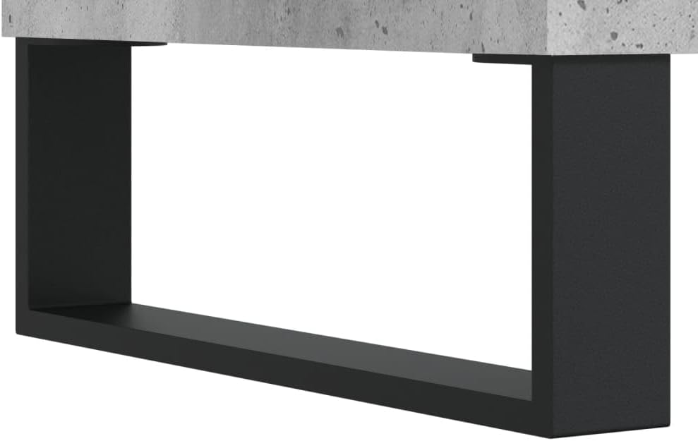 Rechteckiger Couchtisch, Betongrau
